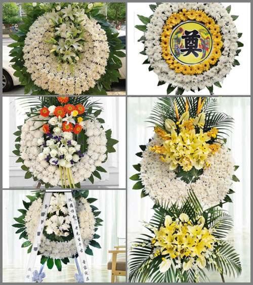 山东青岛即墨市田横镇于家丰城村花圈速递